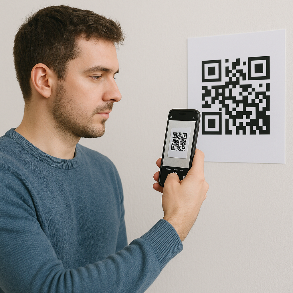 AI generated qr code scanning